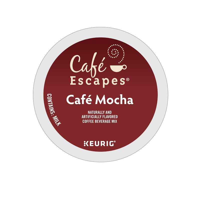 24ct Café Escapes Café Mocha Keurig K-Cup Coffee Pods Flavored Coffee Dark Roast