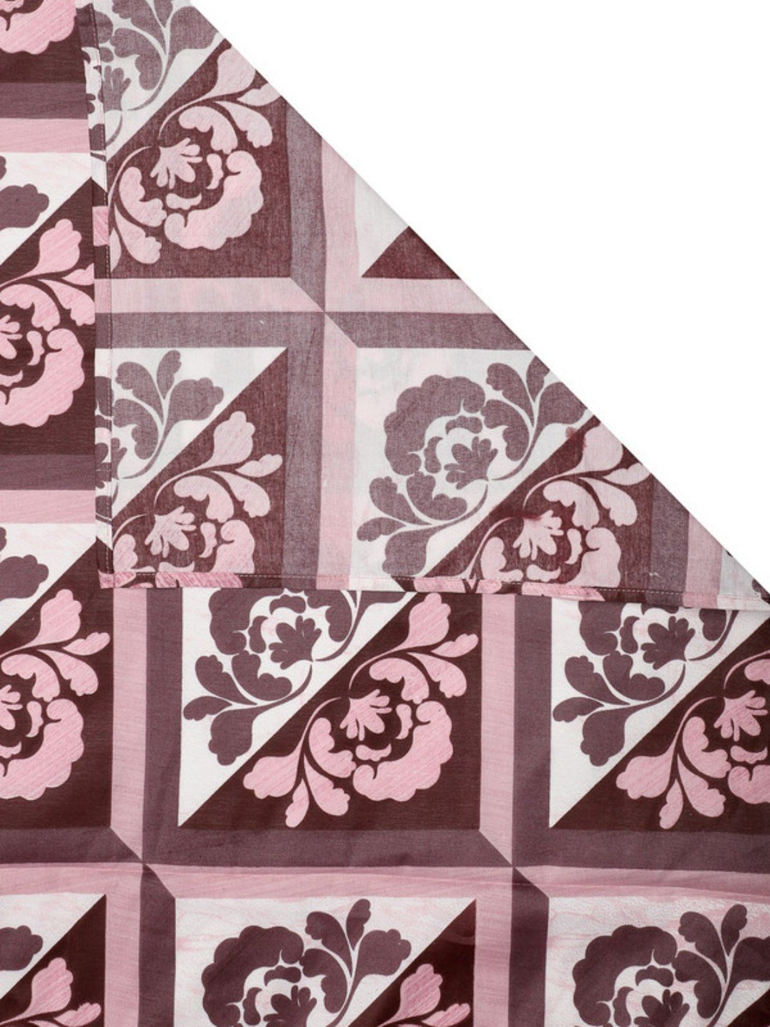 Dhrohar Printed Brown Cotton 180 TC Double Bedsheet with 2 Pillow covers