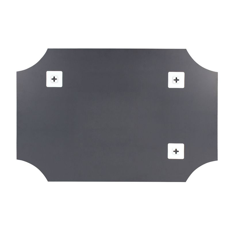 19" x 28" Reign Scallop Wall Mirror Silver - Kate & Laurel All Things Decor