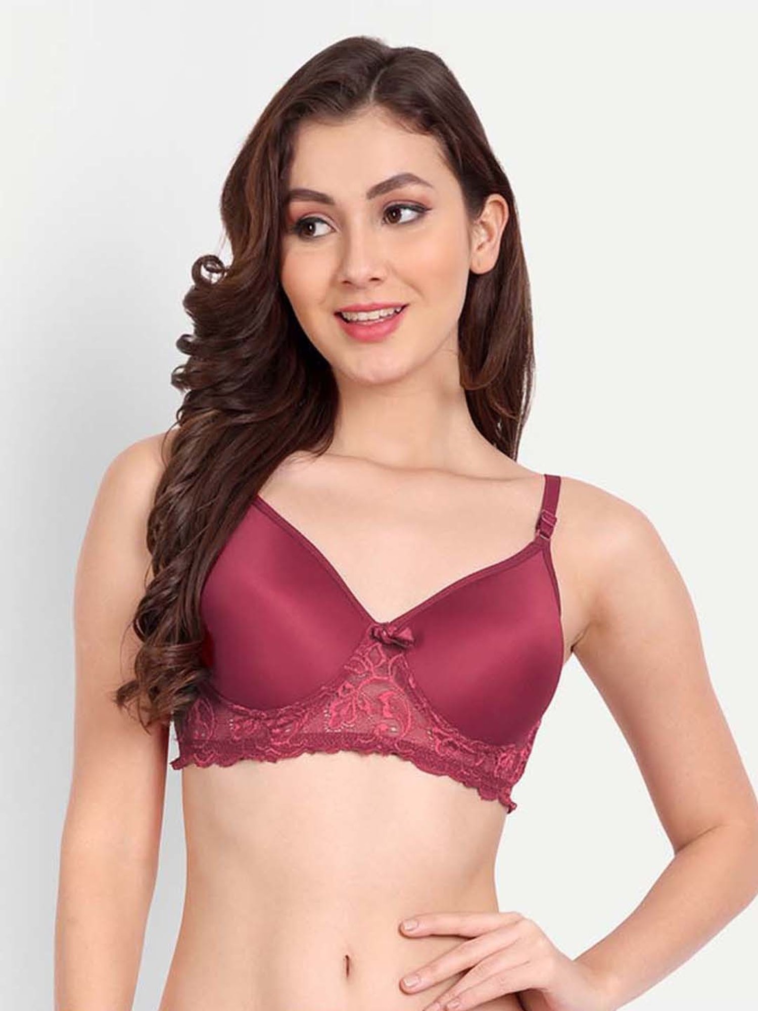 FIMS: Fashion is my Style Multicolored Lace Work Push-Up Bras - Pack Of 4
