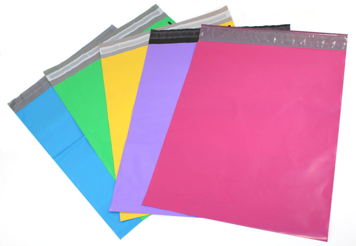 6 x 9 Mailing Envelopes - Pack of 100 - Blue, Green, Pink and Purple