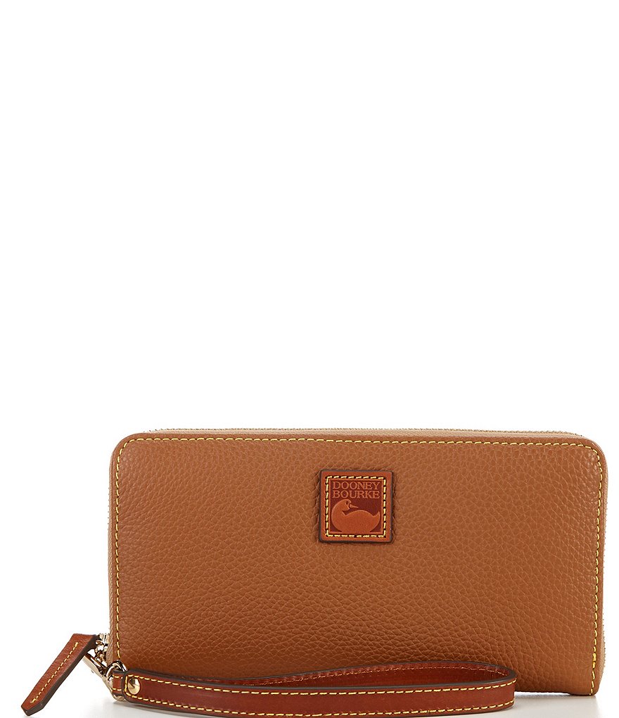 Dooney & Bourke Pebble Collection Large Zip Around Wristlet