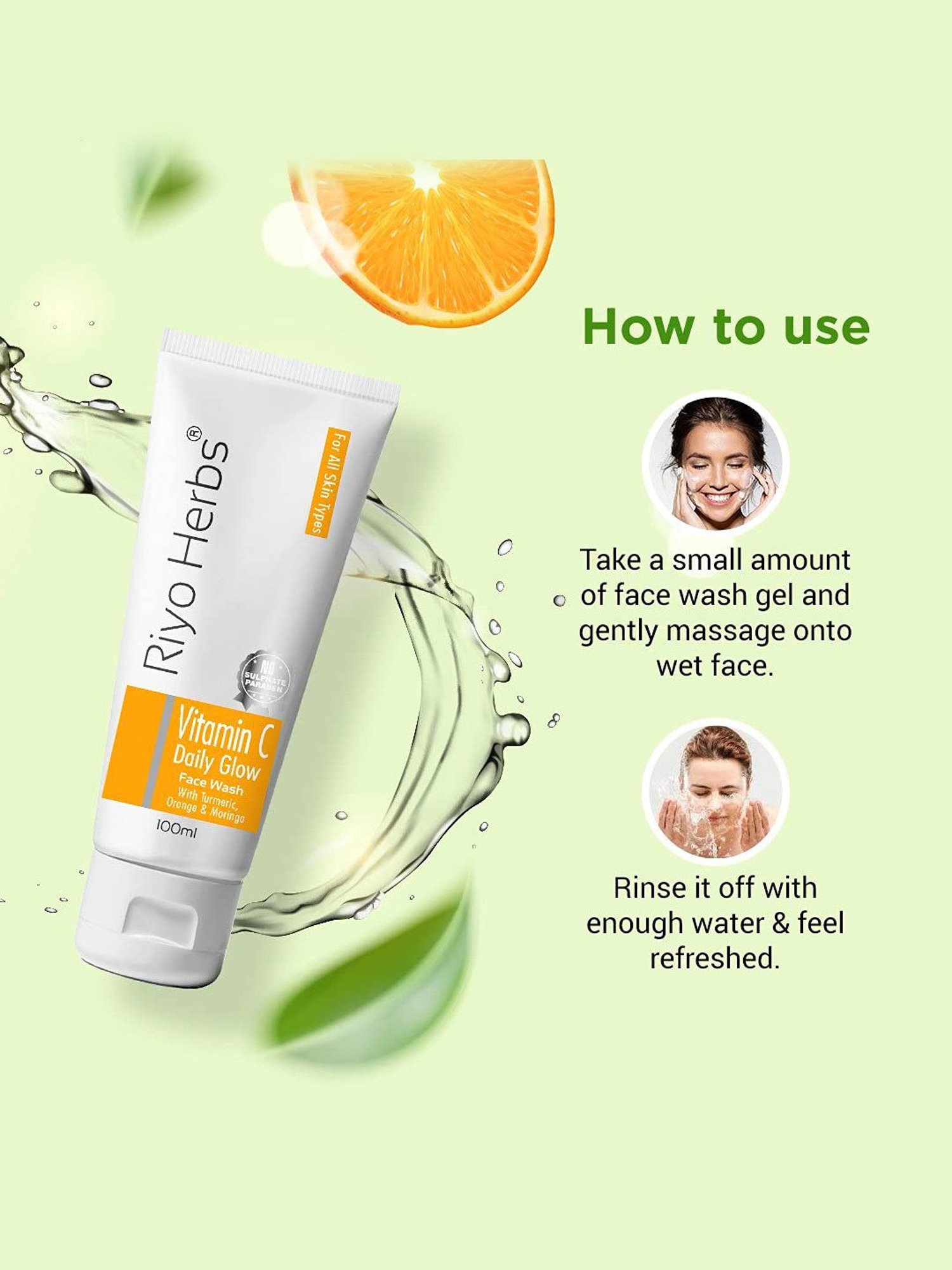 Riyo Herbs Vitamin C Daily Glow Face Wash - 100 ml