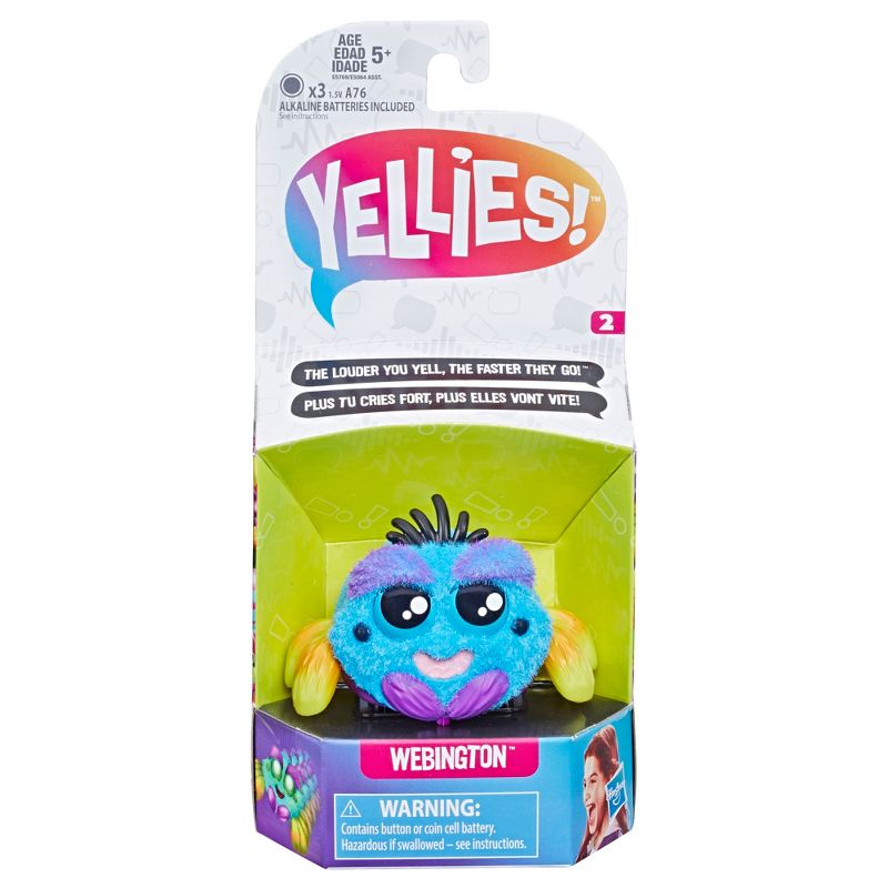 Yellies! Webington Voice-Activated Spider Pet