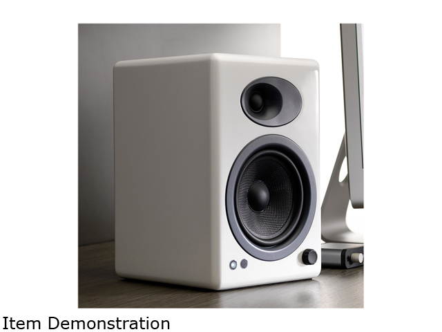 Audioengine A5+ Classic Powered Bookshelf Speakers - Pair (White)