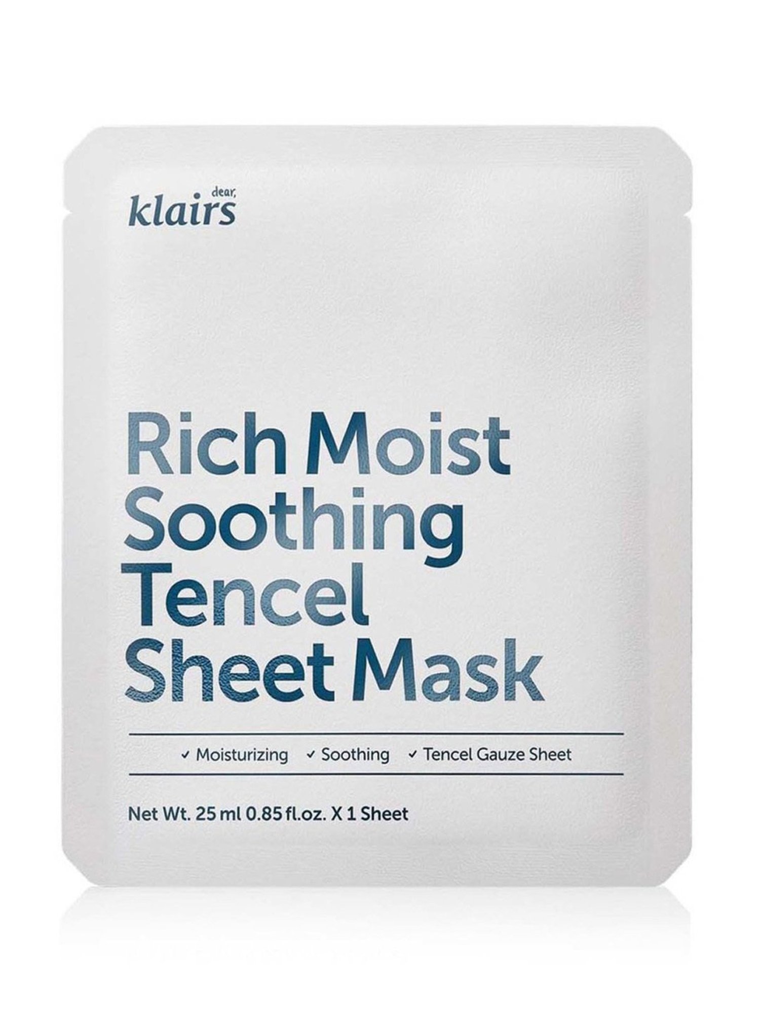 Dear Klairs Rich Moist Soothing Tencel Sheet Mask