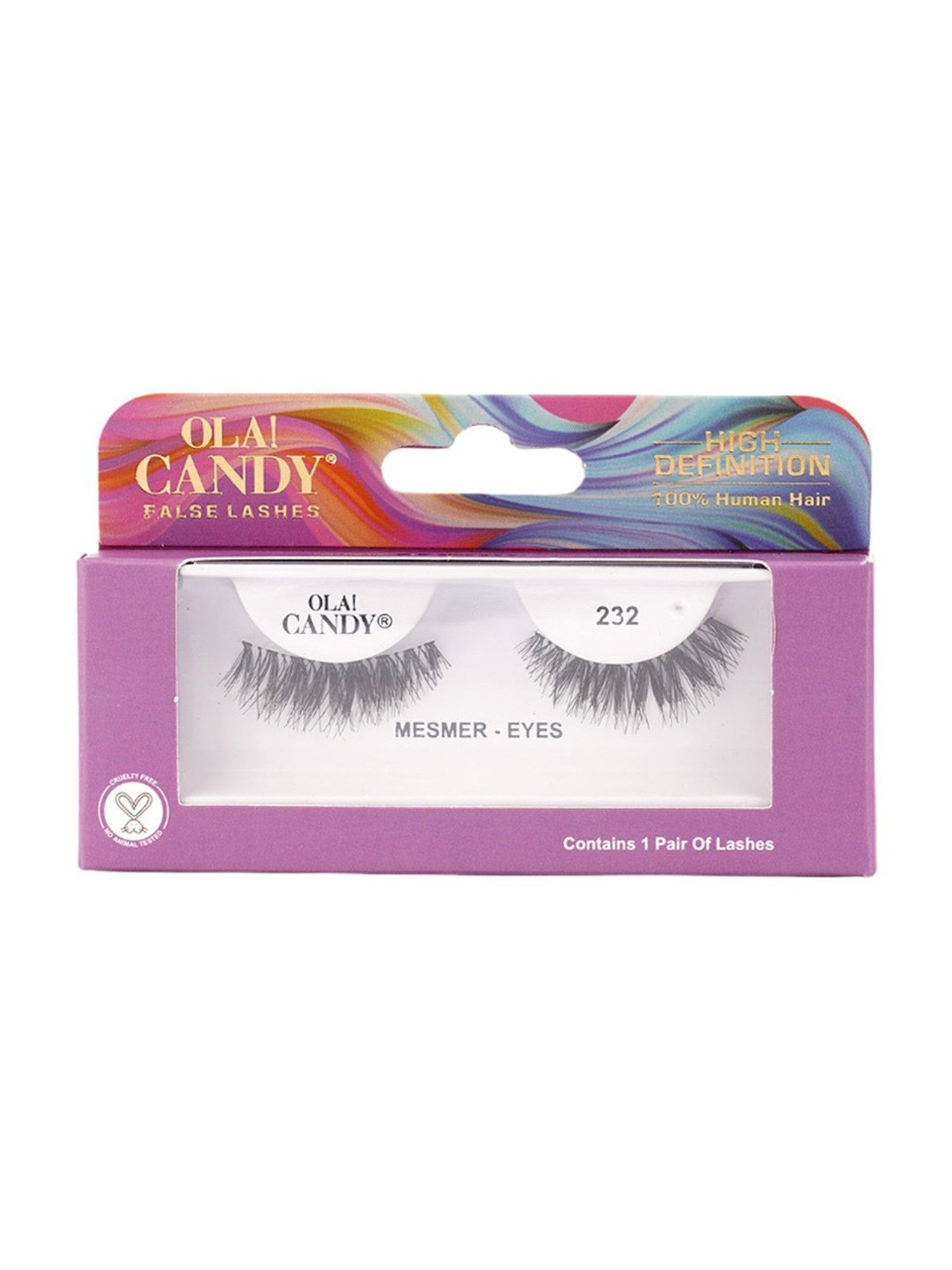 Ola! Candy Mesmer Eyes Human Hair False Eyelashes - 232