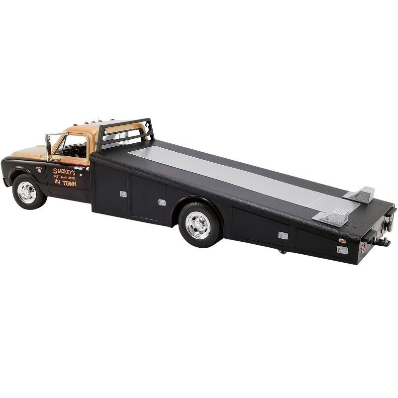 1967 Chevrolet C-30 Ramp Truck Black and Gold "Smokey Yunick Racing" Limited Edition to 560 pcs 1/18 Diecast Model Car by ACME