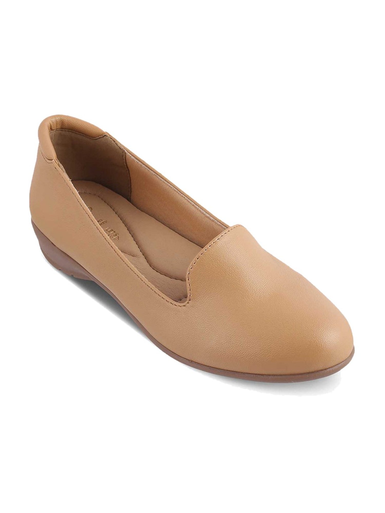Tresmode Women's Beige Flat Ballets