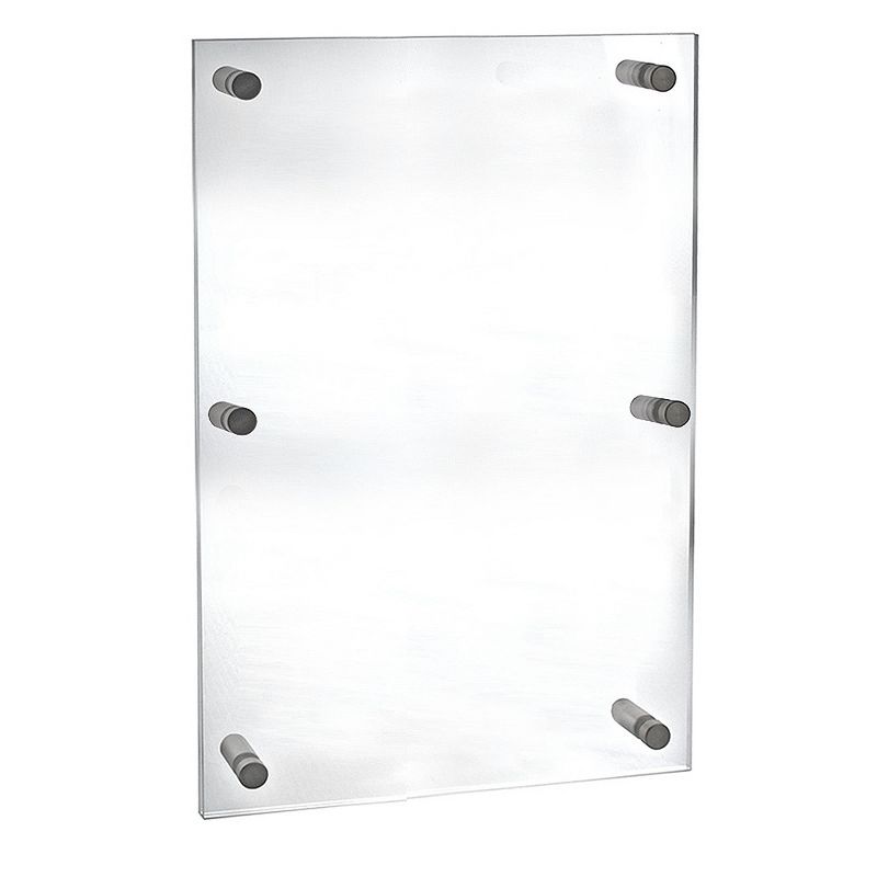 Azar 9" x 12" Acrylic Sign Holder with T-Strip Holder 10ct
