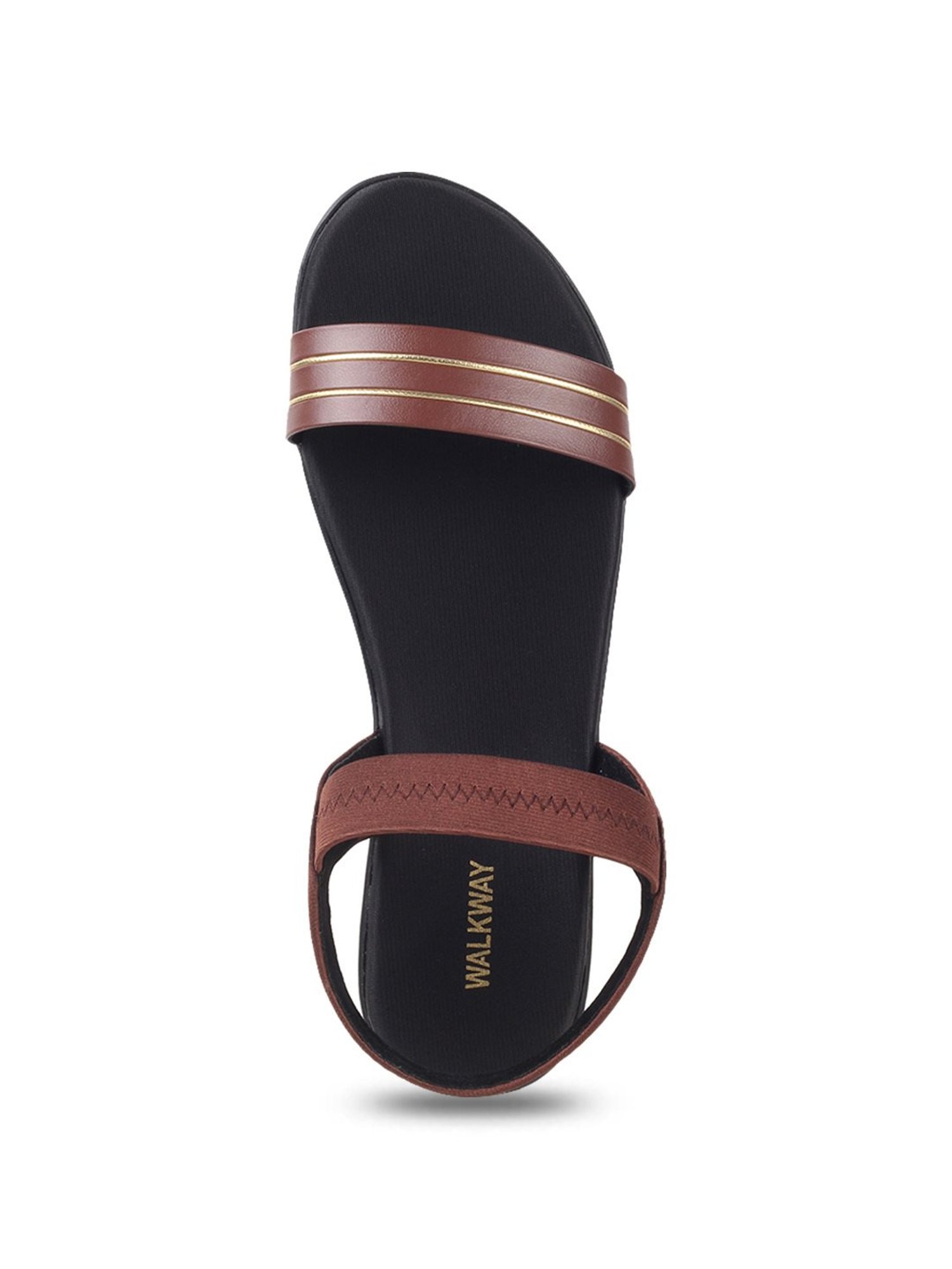 Walkway Women's Brown Ankle Strap Sandals