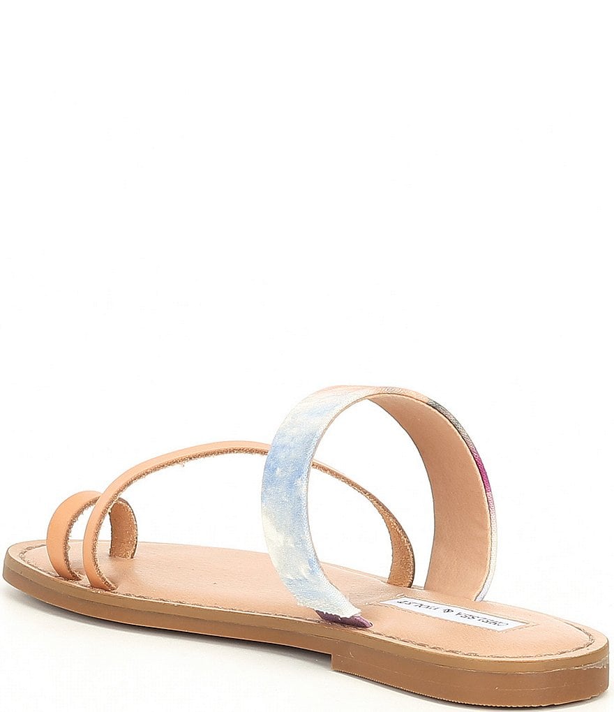 Chelsea & Violet Bling Tie Dye Toe Ring Sandals