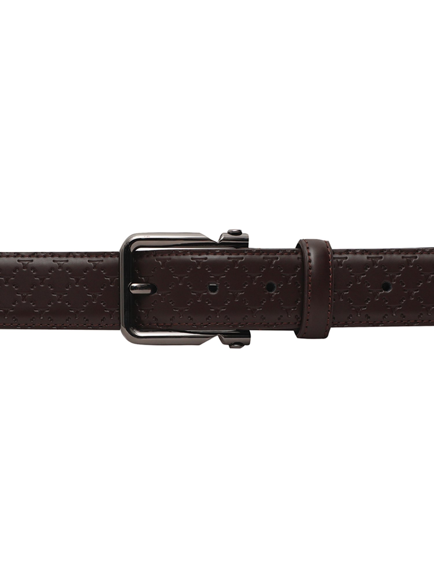 BULCHEE Brown Leather Casual Belt for Men