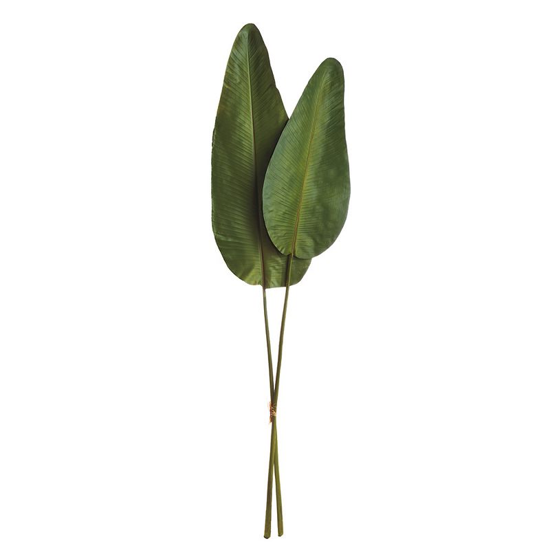 Plum & Post Strelitzia Leaf Faux (Fake) 63", Bundle Of 2