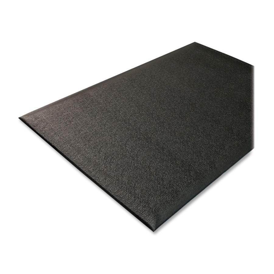 Genuine Joe Anti-Fatigue Floor Mat Thick Vinyl 3'x5' Black 70372