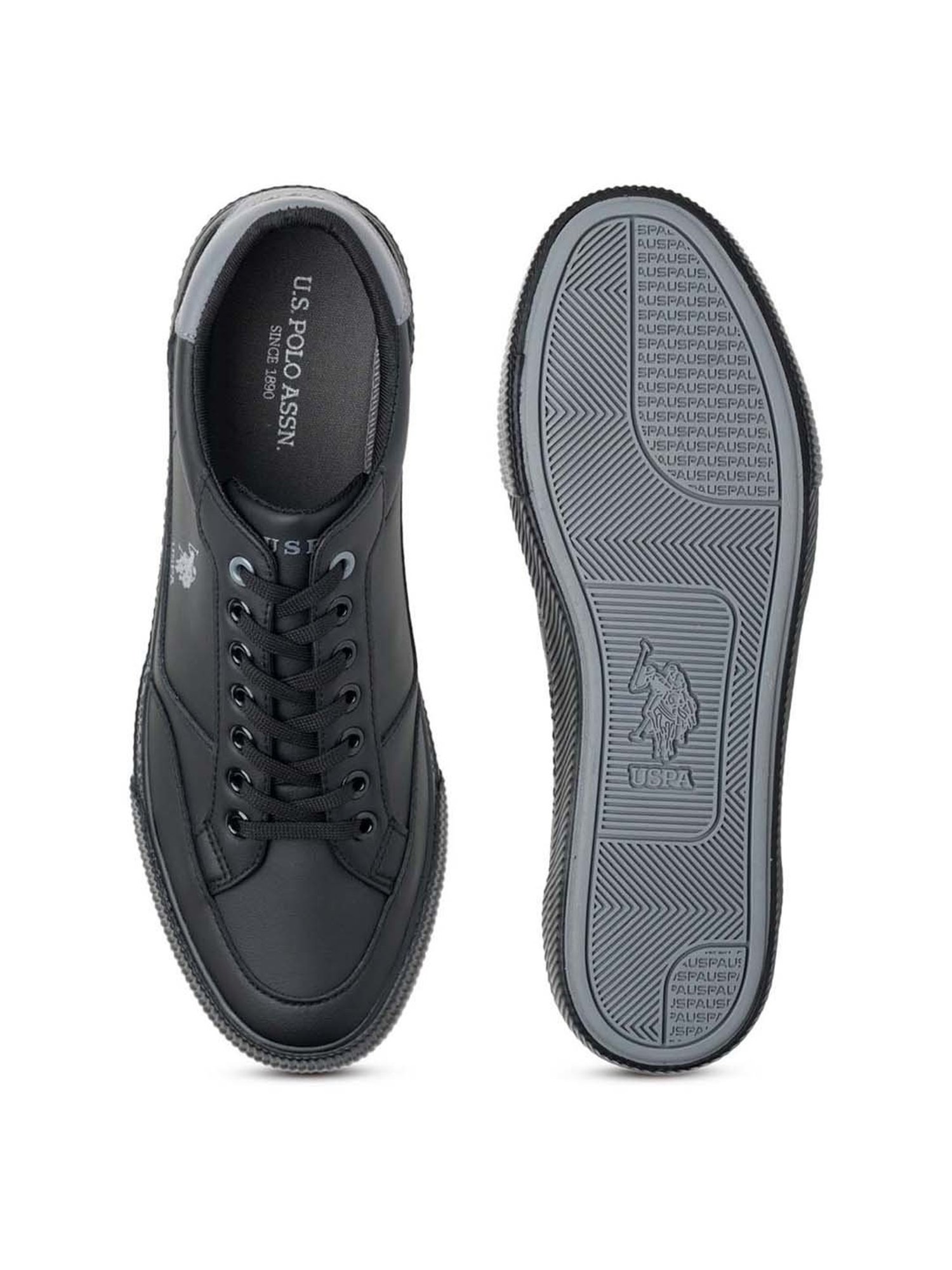 U.S. Polo Assn. Men's OLIVIER Black Casual Sneakers