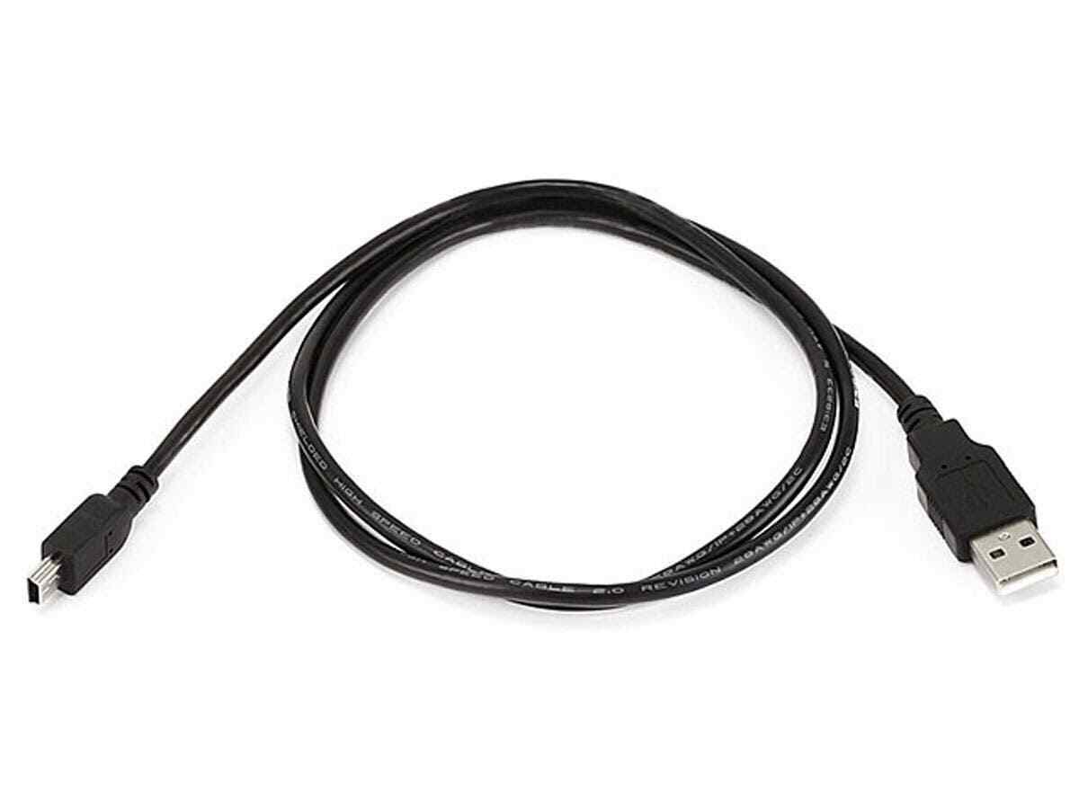 Monoprice USB-A to Mini-B Cable - 5-Pin, 28/28AWG, Black, 3ft