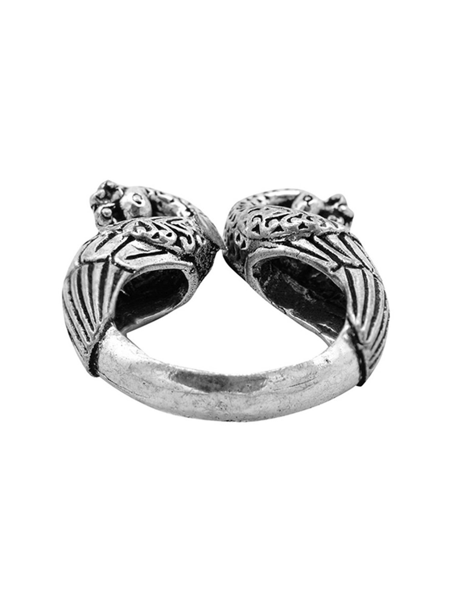 Teejh Pitara Collection Padmaja Silver Oxidized Jewellery Set