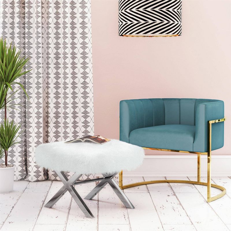 Rooney Accent Chair Teal - CosmoLiving by Cosmopolitan