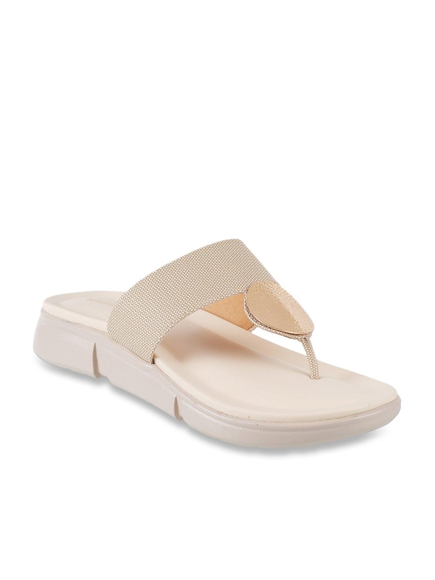 Walkway Women's Beige Thong Sandals