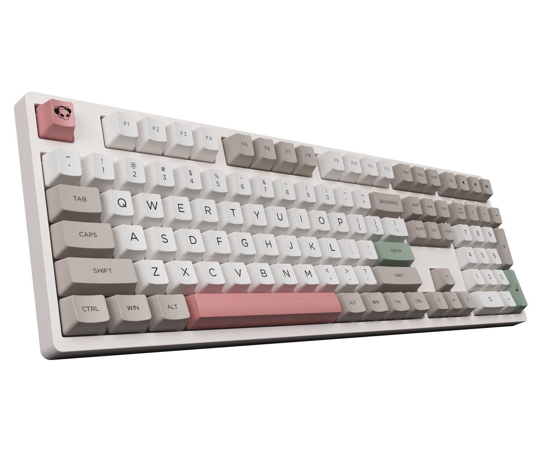 Akko 3108V2 Sailor Moon Gaming Mechanical Keyboard Pink Switch Double Shot Dye Sub PBT Keycaps NKRO Detachable USB Type-C Pink Cat Paw