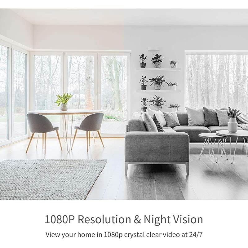 Dome Pro 1080p Security Camera with Siren | PTZ Surveillance System with Facial Recognition HumanSound Detection Person Alerts Night Vision | CloudLocal Available | Works with Alexa