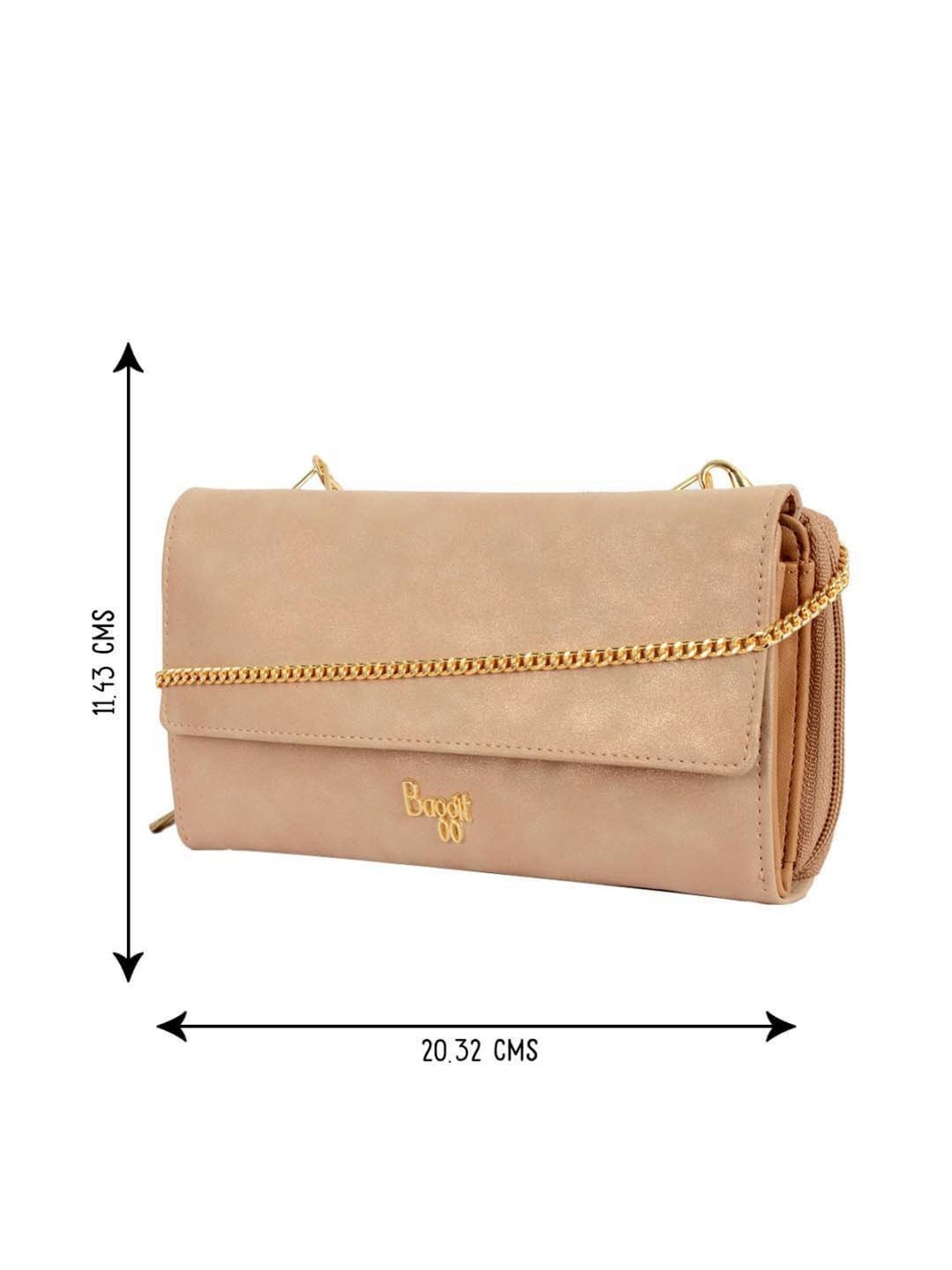 Baggit Beige Solid Wallet for Women