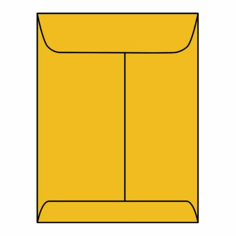 Open End Catalog Envelopes, 6-1/2" x 9-1/2", 20#, Tan / Brown Kraft, Center Seam (Box of 500)