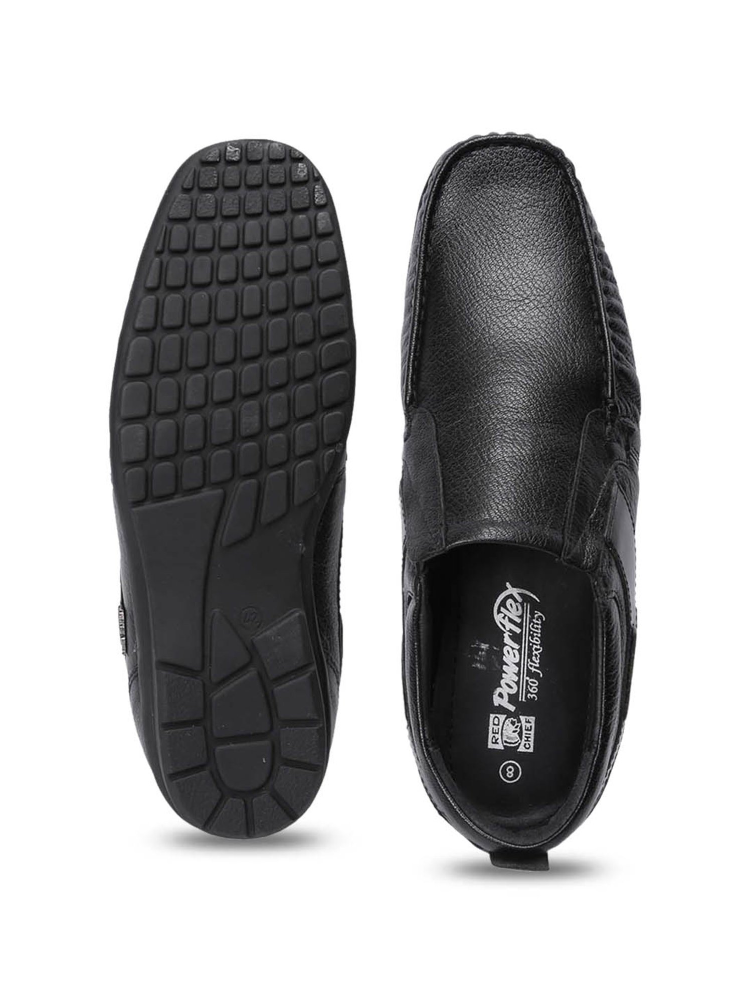 Red Chief Men's Black Formal Slip-Ons