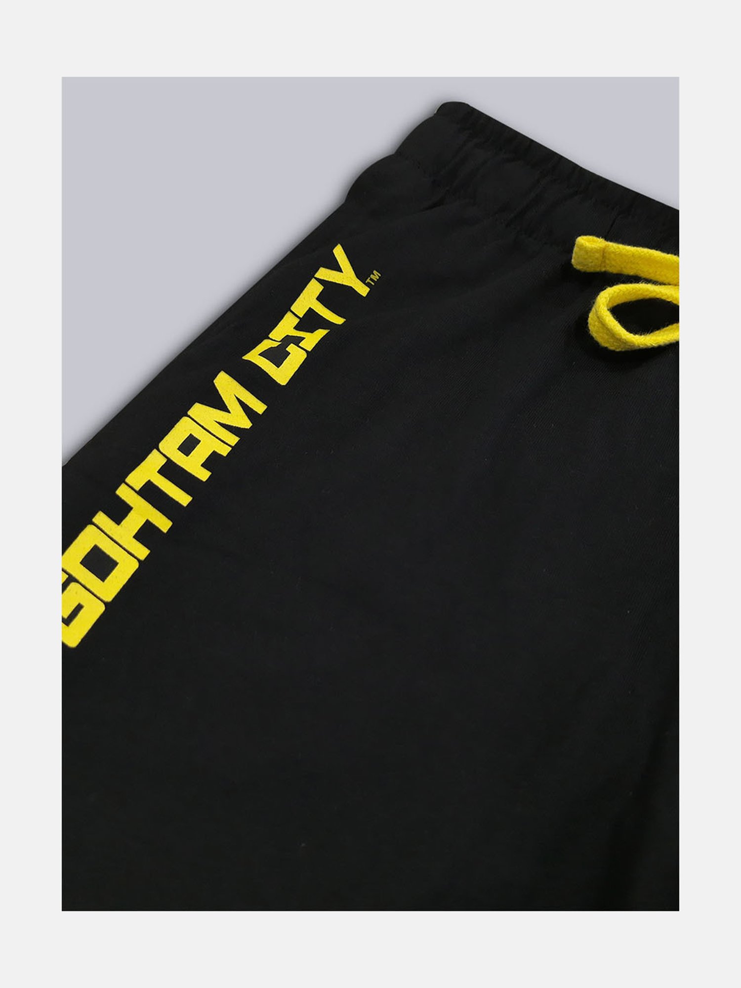 Kidsville Black Printed Shorts