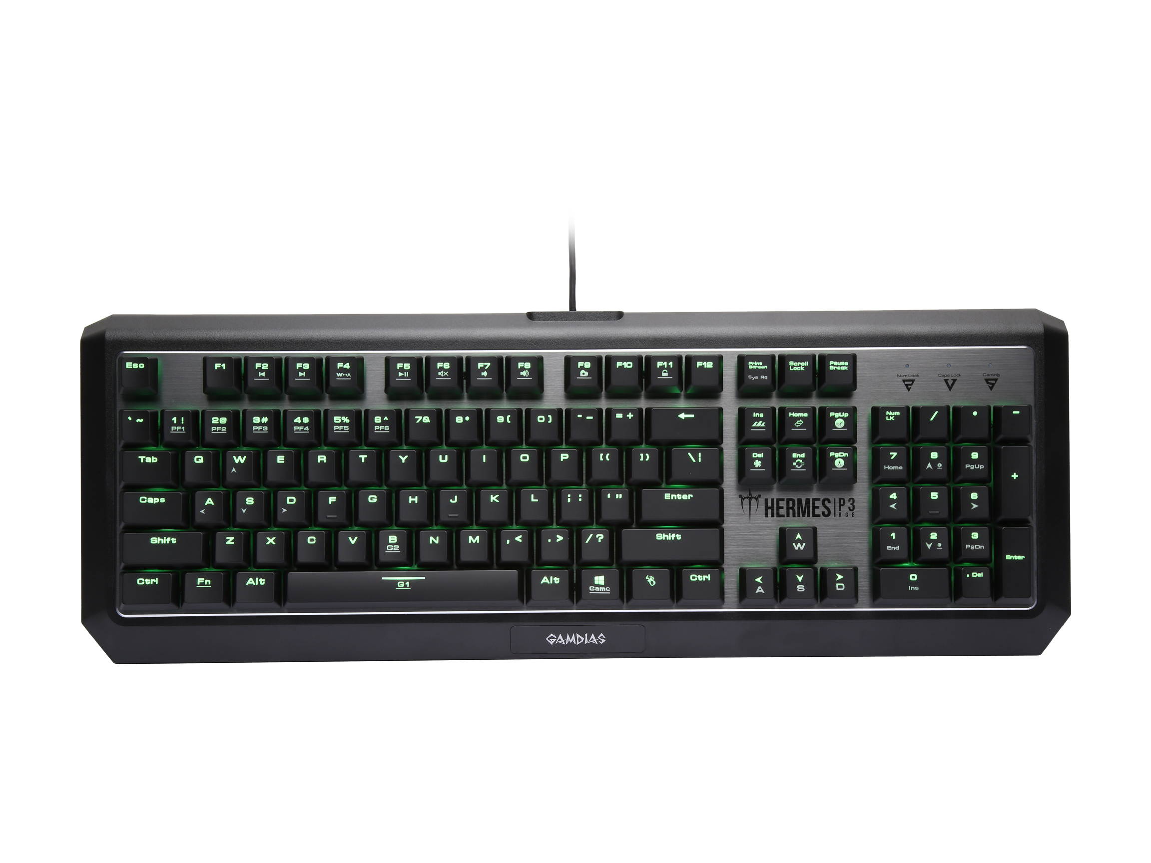 Gamdias Ares P1 Membrane Gaming Keyboard, Multi Color Lighting