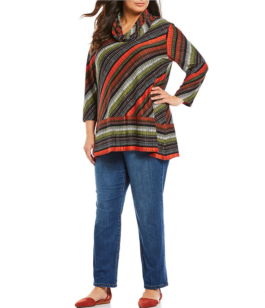 Democracy Plus Size Ab-Solution Capri Skimmer Jean