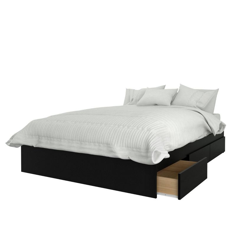 2pc Full Bogota Bedroom Set Truffle/Black - Nexera