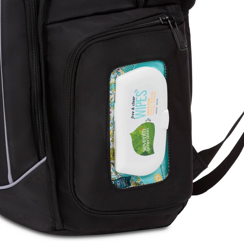 SWISSGEAR Diaper Bag - Black/Gray