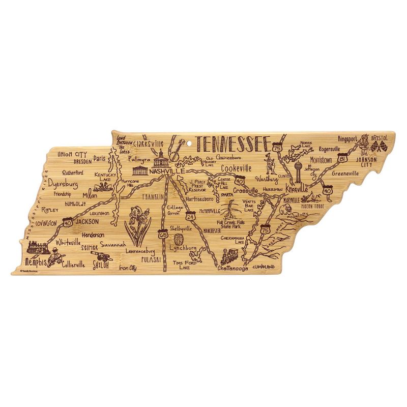 Totally Bamboo Destination Tennessee Serving and Cutting Board