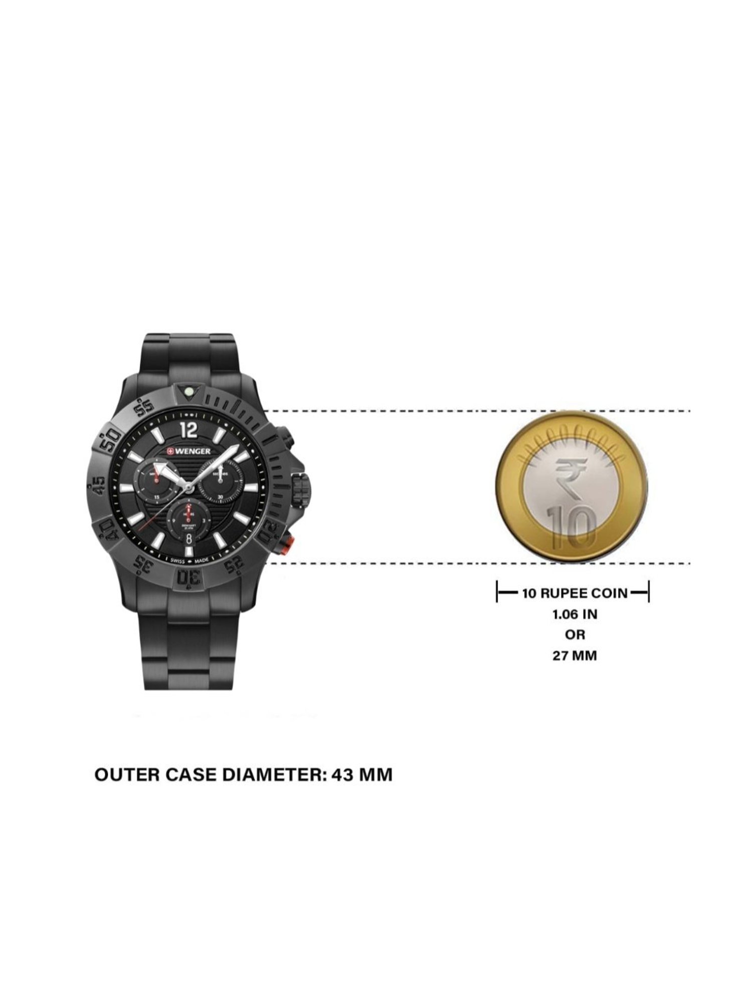 Wenger Swiss Made 01.0643.121 Seaforce Chrono Analog Watch for Men