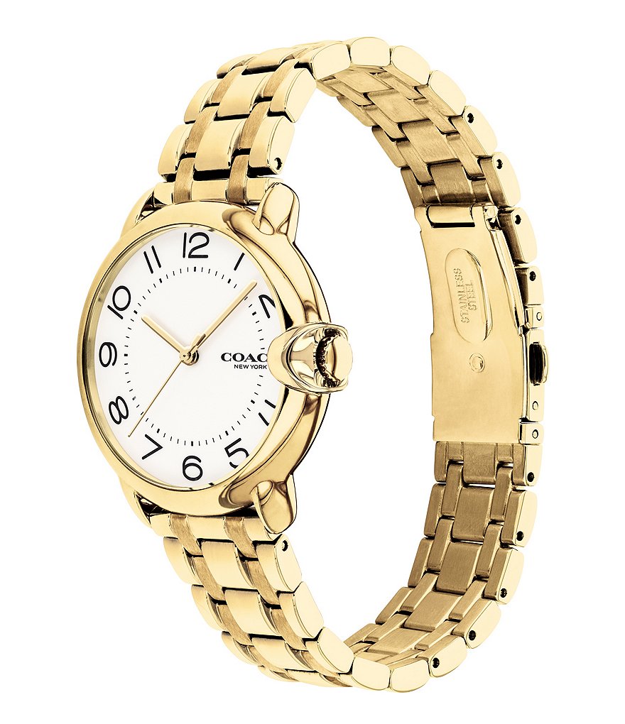 COACH Arden Goldtone Bracelet Watch