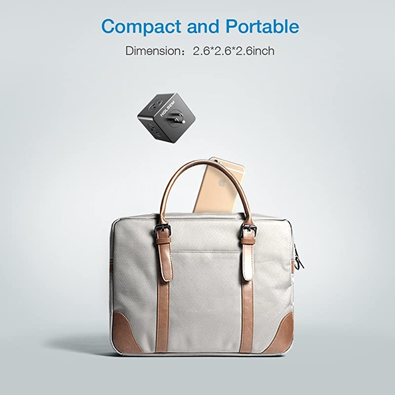 Power Cube Surge Protector 14 AC outlets 3 Smart USB Ports 5V24A and 6 Heavy Duty Extension Cord Black 3 Pack