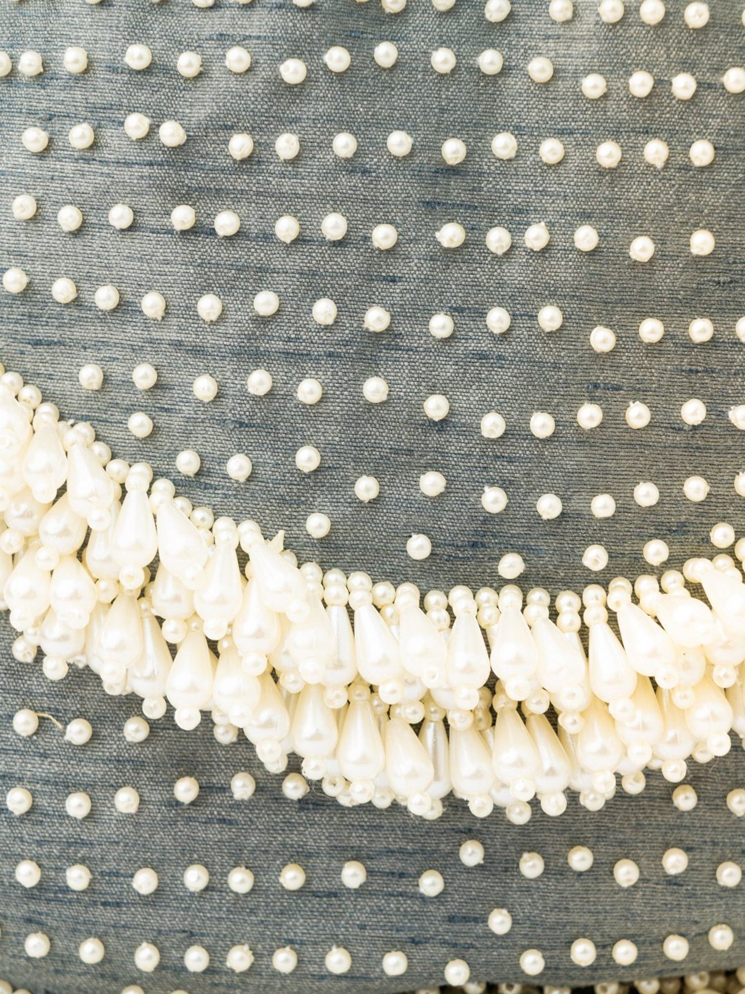 NR by Nidhi Rathi Grey Embellished Potli