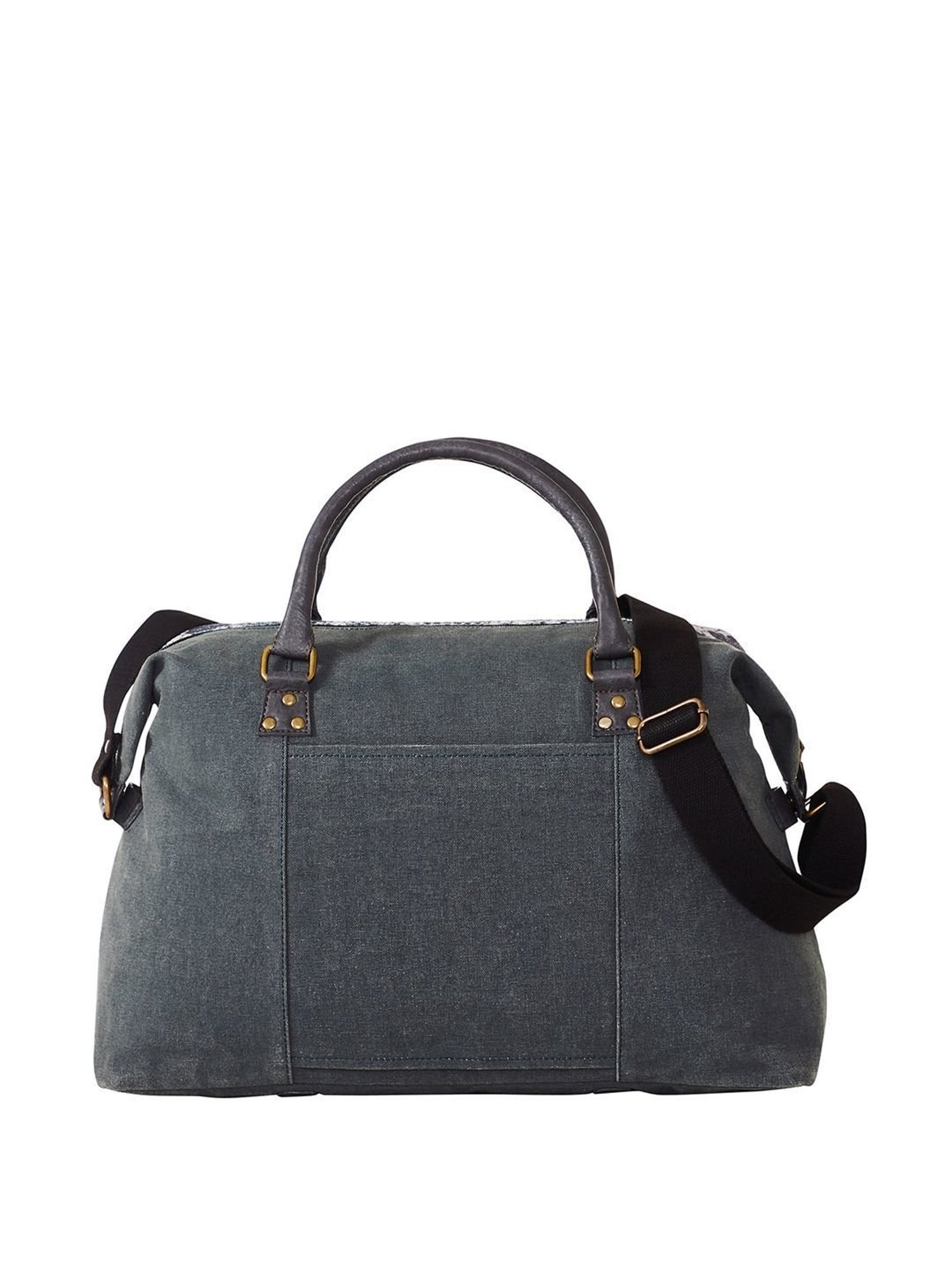 Mona B Grey Large Duffle Bag