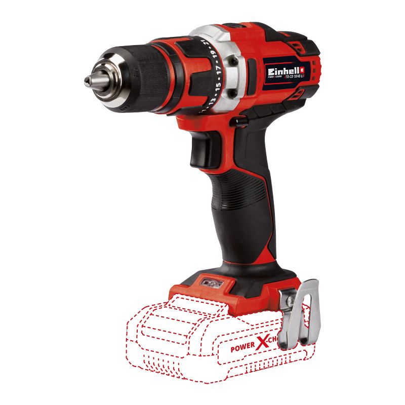 Einhell TE-CD Power X-Change 18-Volt Cordless 1/2-Inch, MAX 1500 RPM, Cordless Drill/Driver, Tool Only (Battery and Charger Not Included)