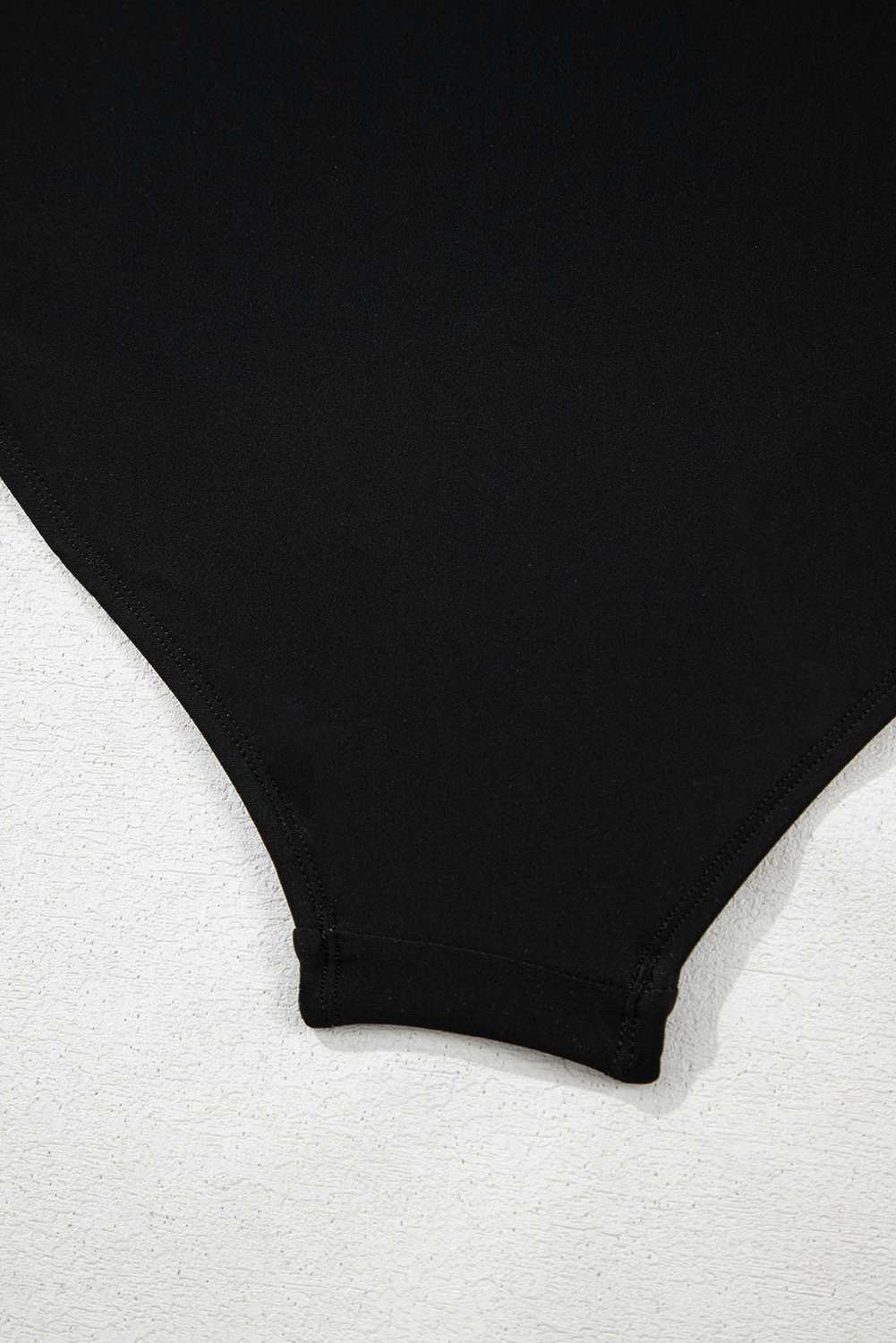 Black Plant Print Zip Front Half Sleeve One Piece Swimsuit