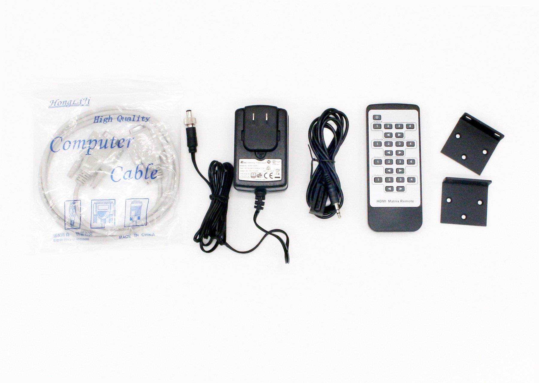 ViewHD Advanced HDMI UHD 18G 4x4 Matrix | 4K@60Hz / HDMI v2.0 | HDR | HDCP 2.2 | Model VHD-UHD4X4