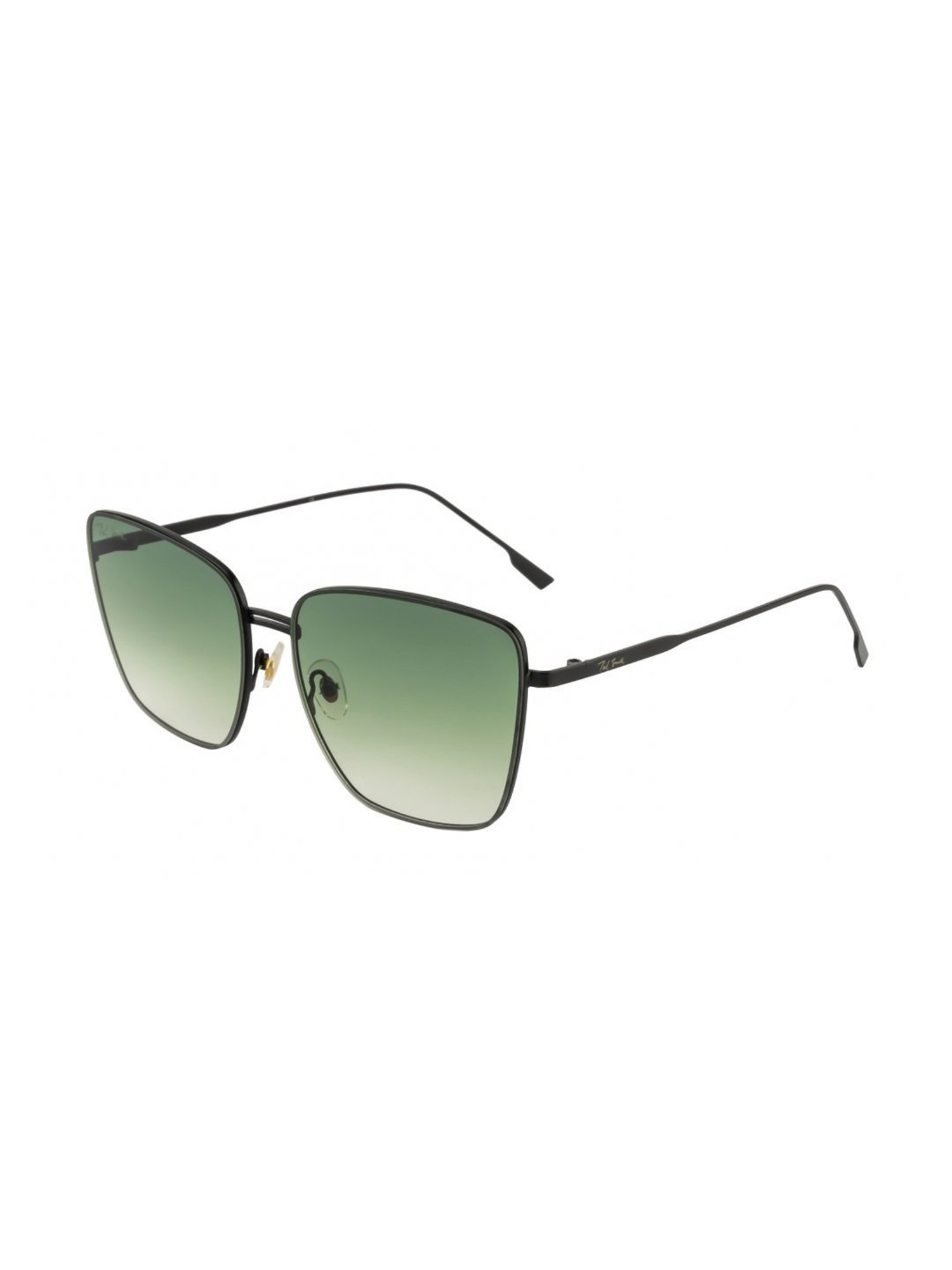 Ted Smith BEUNIQ_C5 Green Gradient Square Sunglasses
