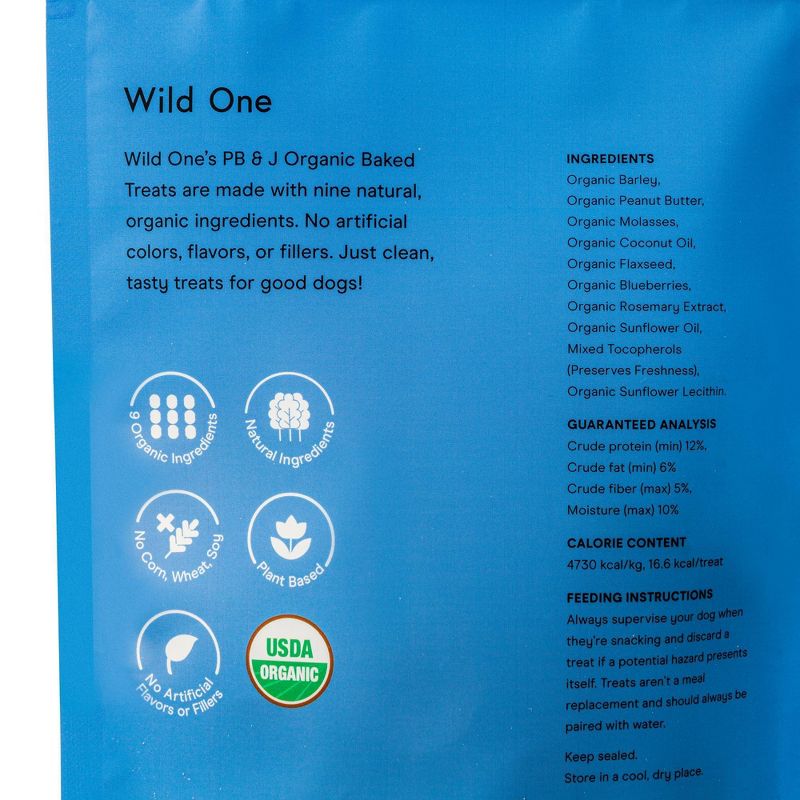 Wild One Treats PB&J Dog Treats - 8oz