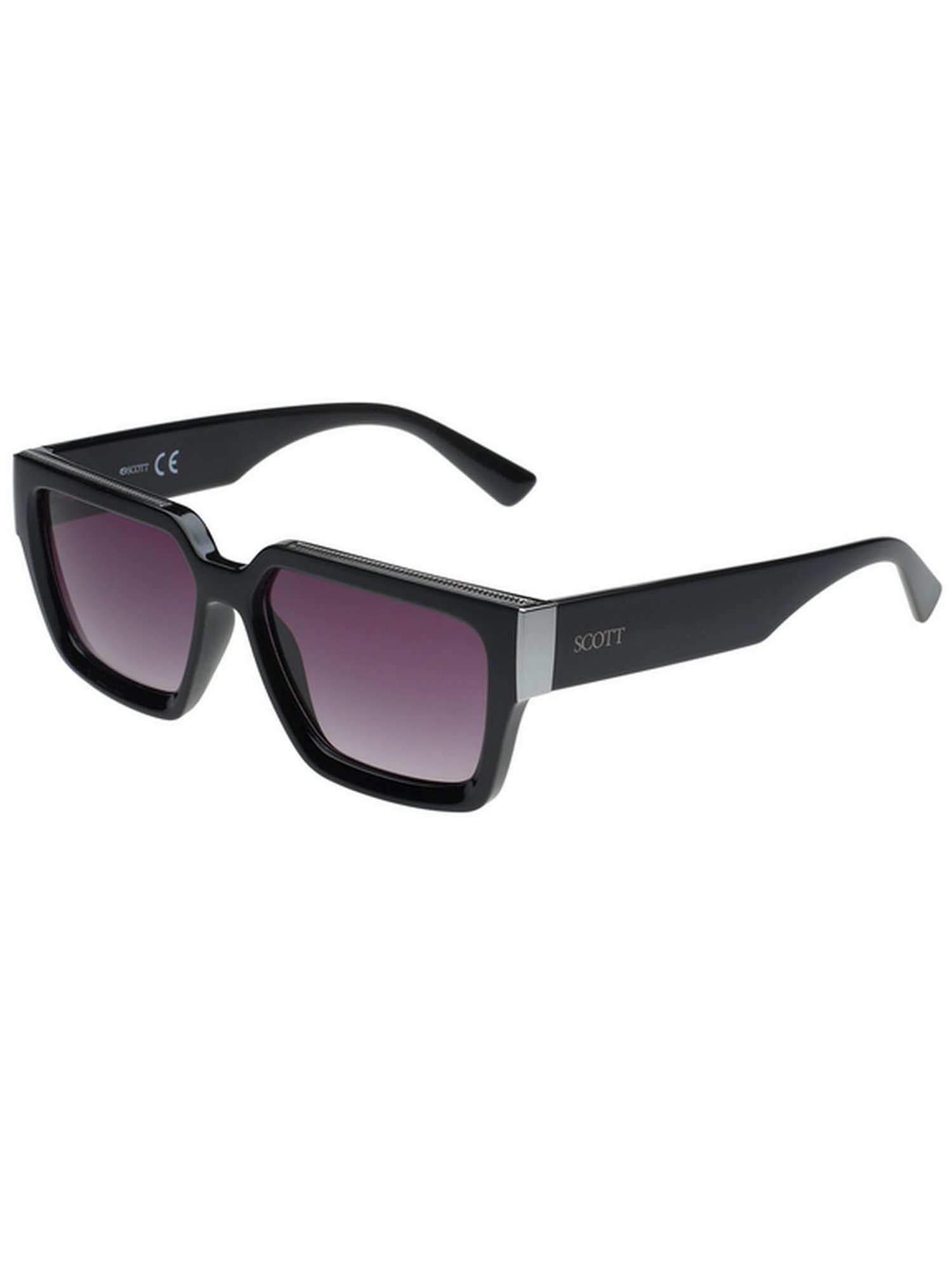SCOTT Grey Wayfarer UV Protection Unisex Sunglasses