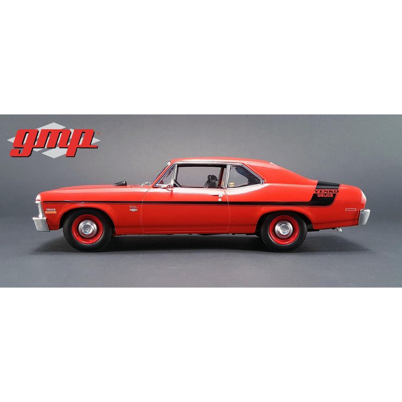1970 Chevrolet Nova Yenko Deuce Cranberry Red Limited Edition to 660 pcs 1/18 Diecast Model Car  by GMP
