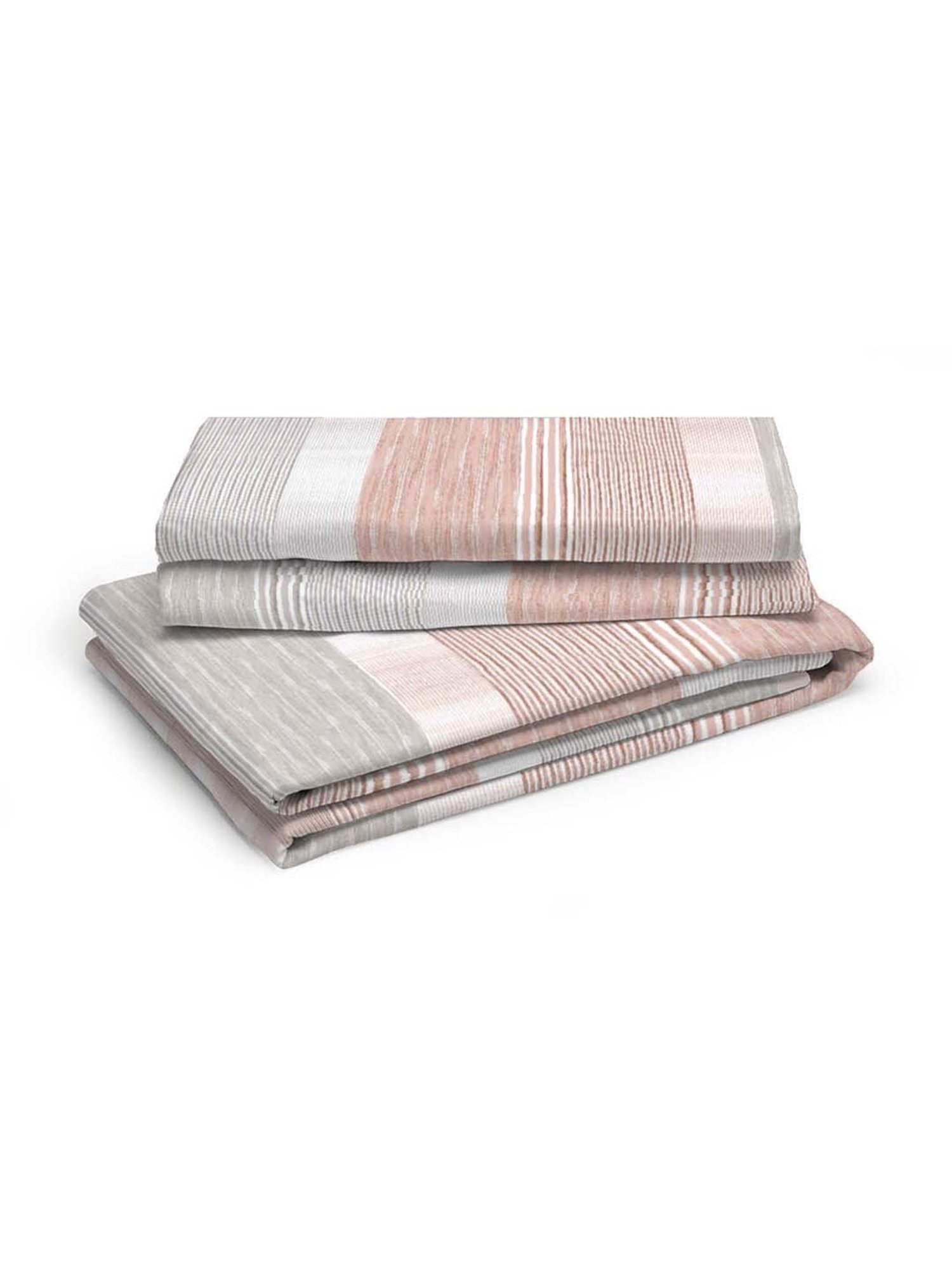 Boutique Living Cool Night Pink Cotton 225 TC Single Flat Bed Sheet With 1 Pillow Cover