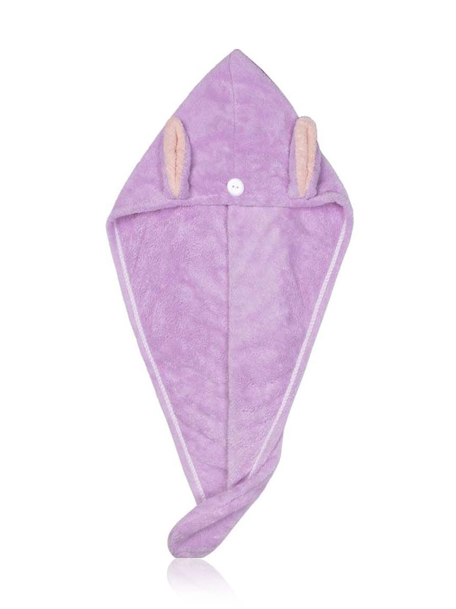 Streak Street Microfiber Hair Wrap Towel Lilac Bunny