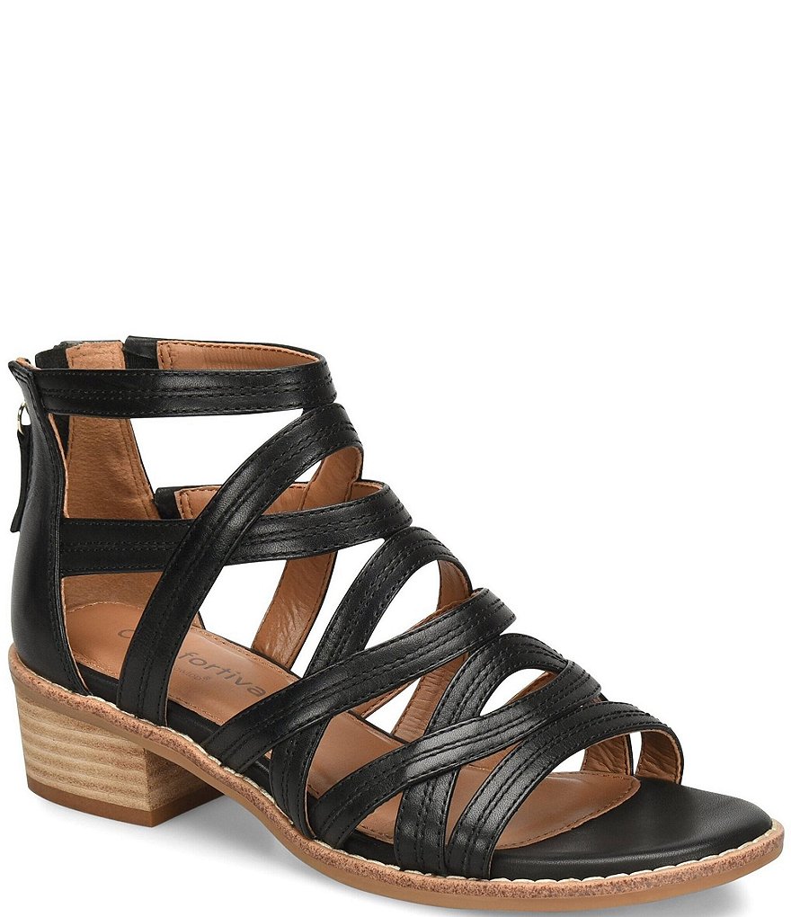 Comfortiva Betha Leather Gladiator Sandals